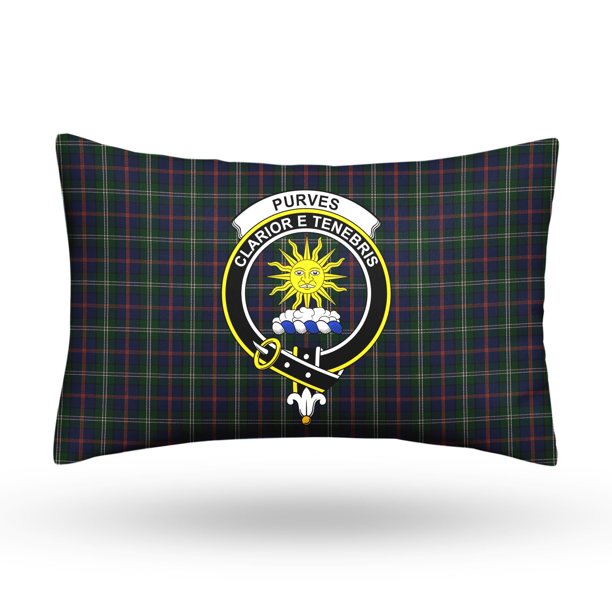 Purves Tartan Crest Pillow Cover