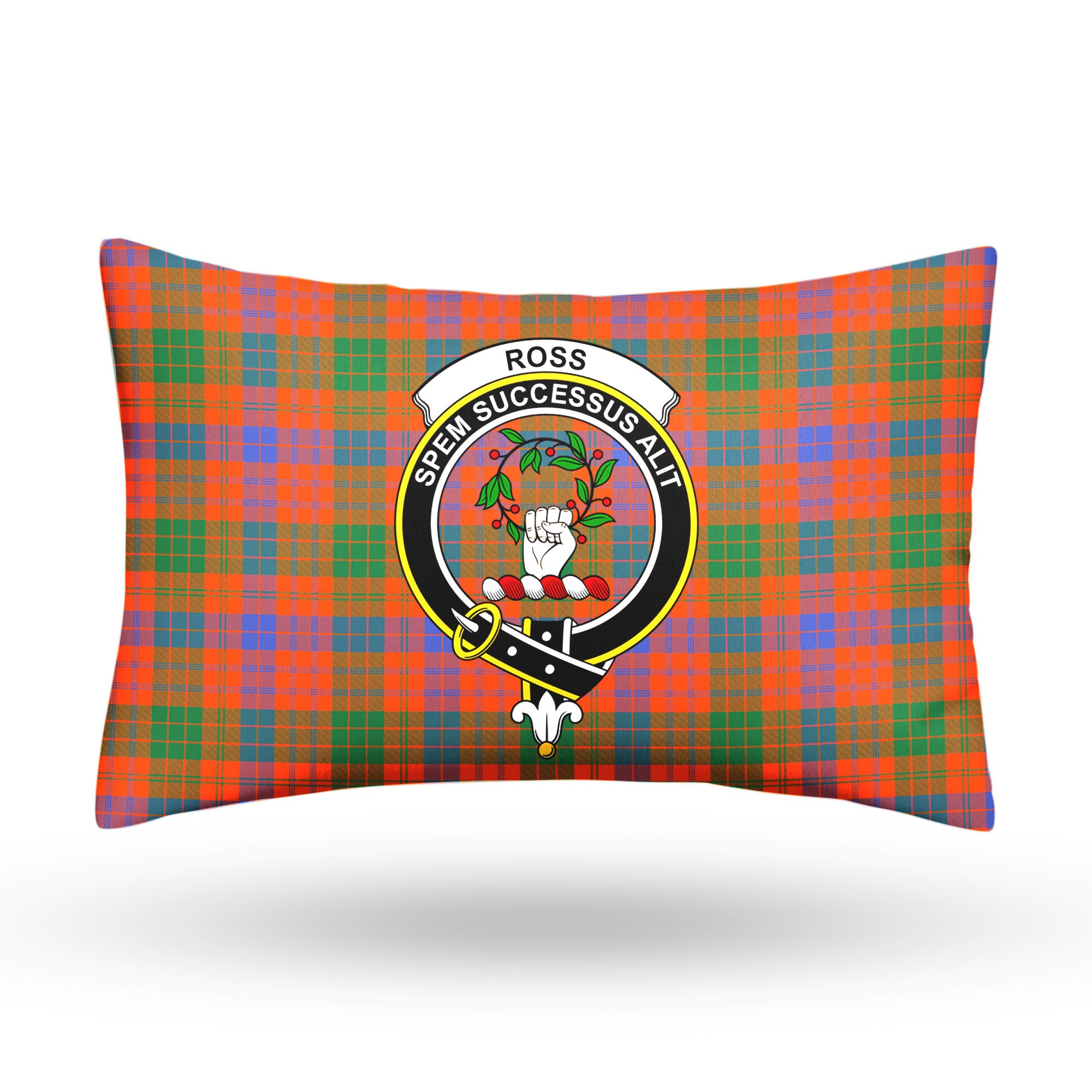 Ross Ancient Tartan Crest Pillow Cover