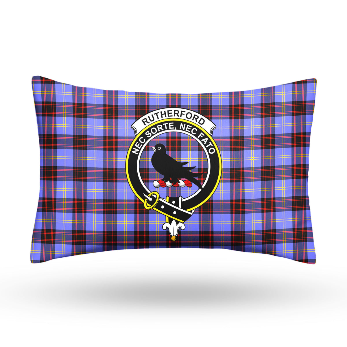 Rutherford Tartan Crest Pillow Cover