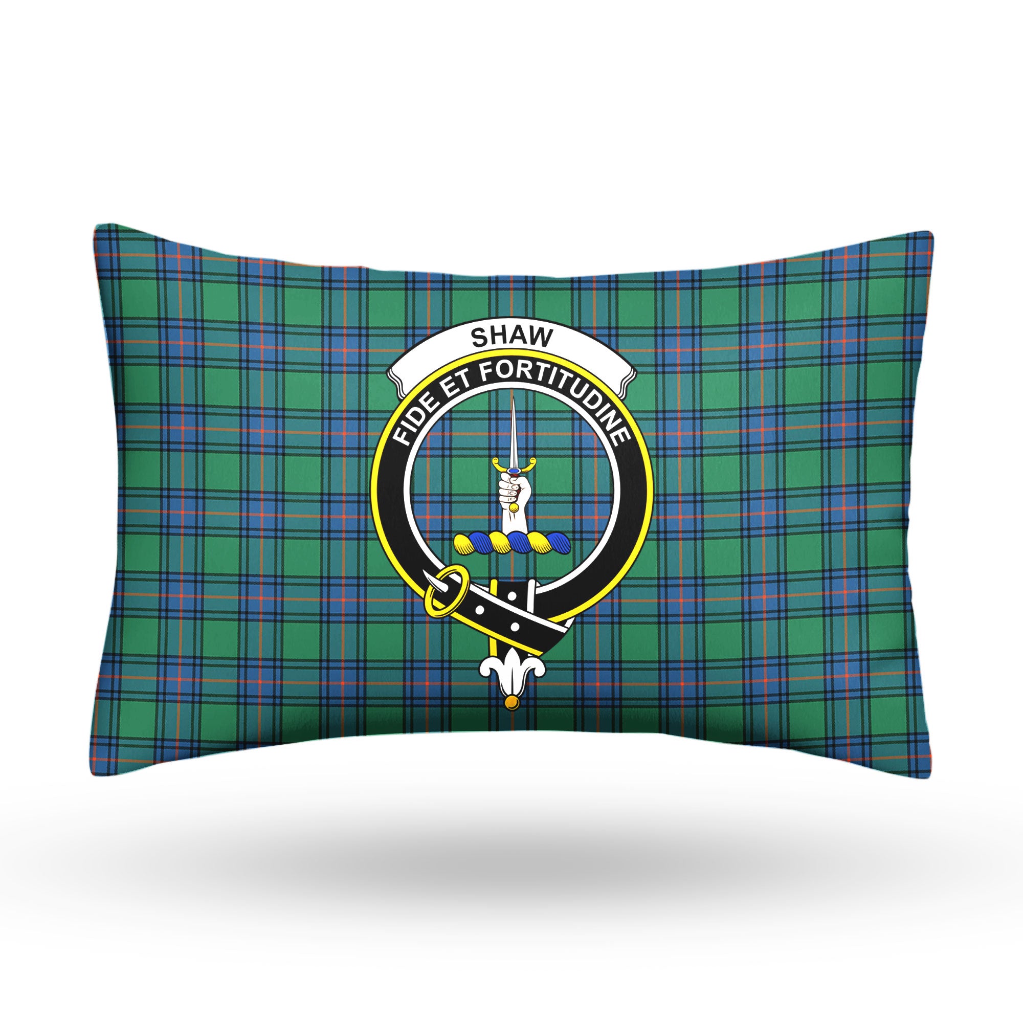 Shaw Ancient Tartan Crest Pillow Cover