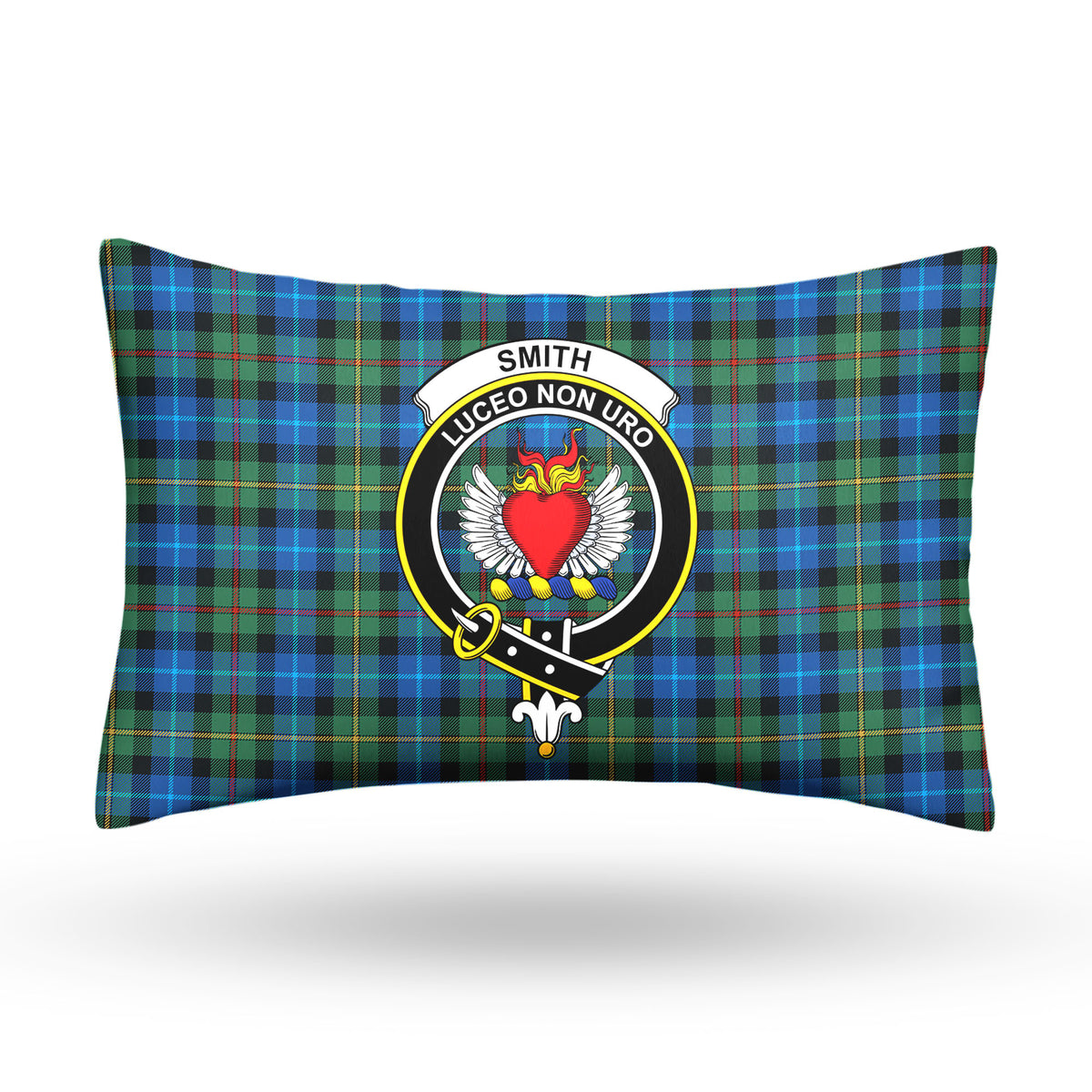 Smith Ancient Tartan Crest Pillow Cover