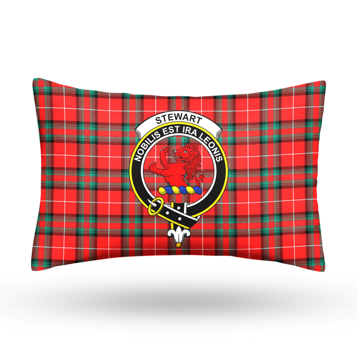 Stewart (Stuart) of Bute Tartan Crest Pillow Cover