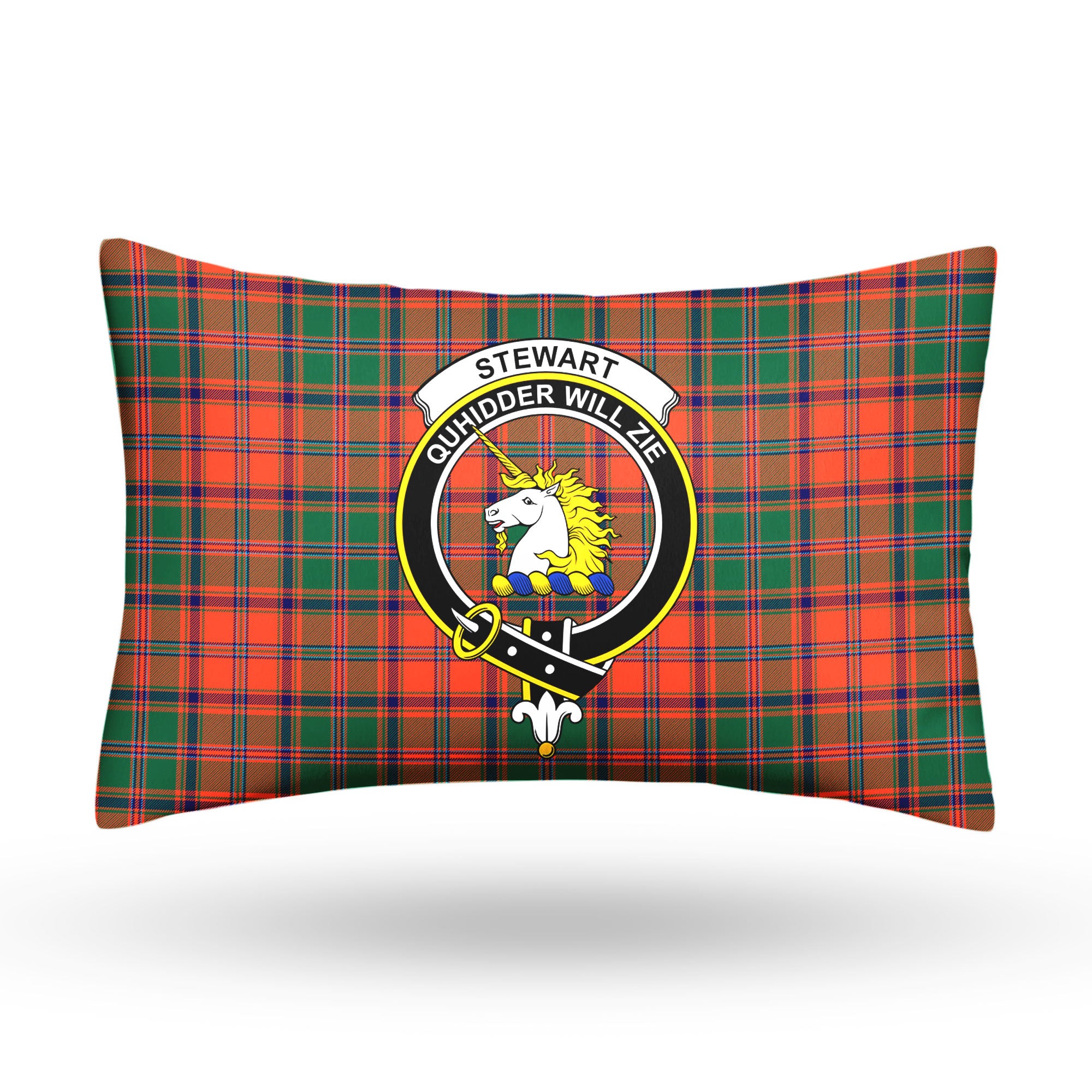 Stewart of Appin Ancient Tartan Crest Pillow Cover