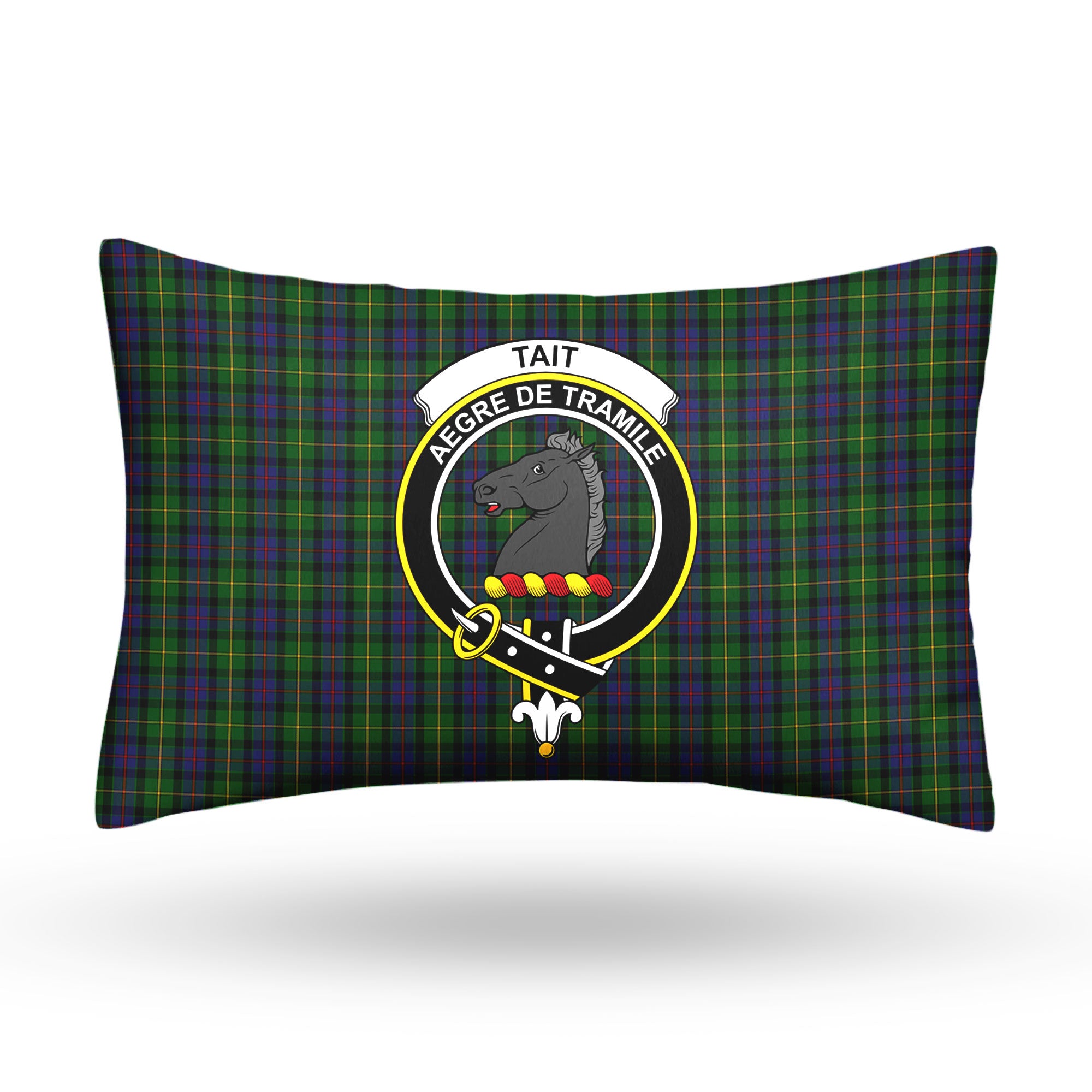 Tait Tartan Crest Pillow Cover