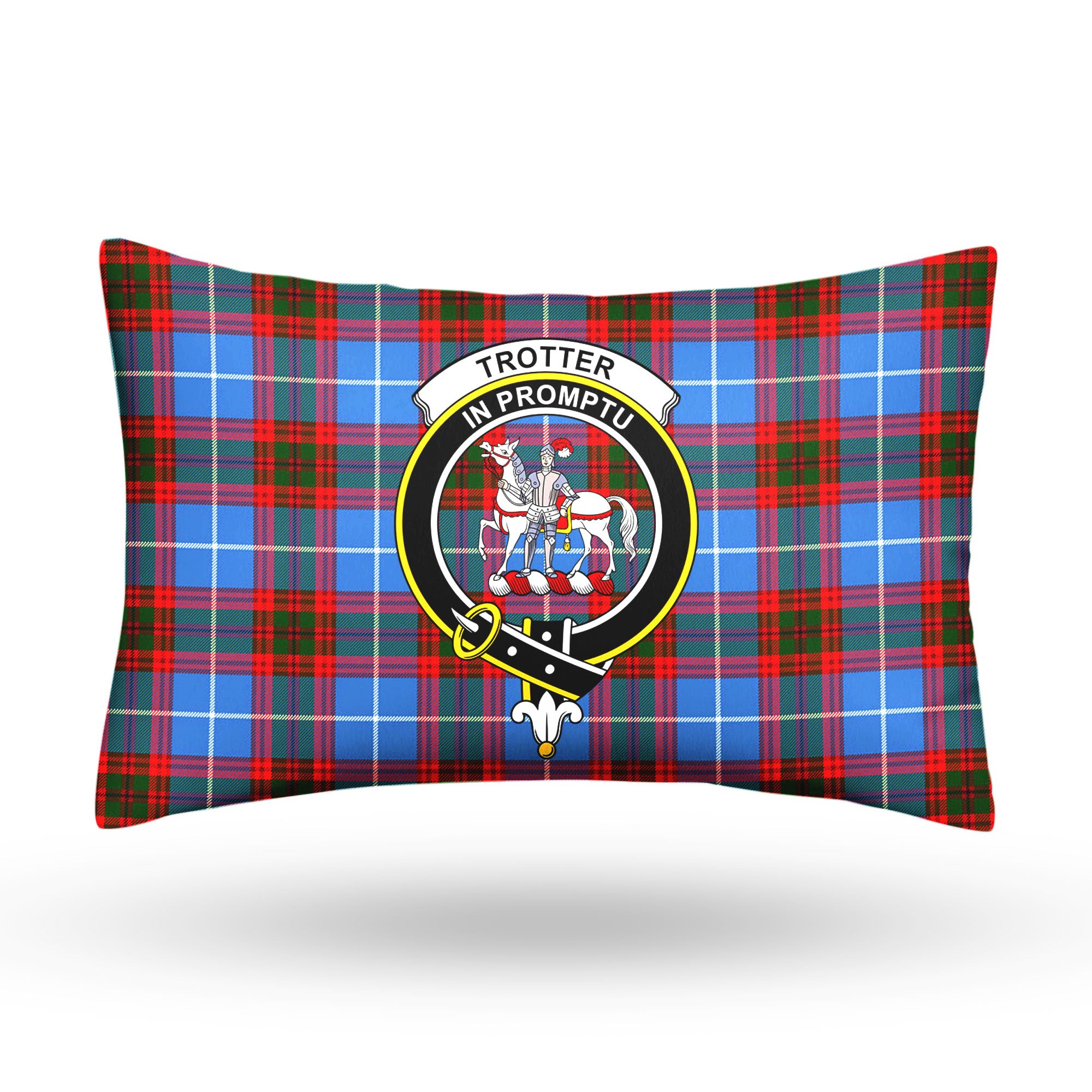 Trotter Tartan Crest Pillow Cover