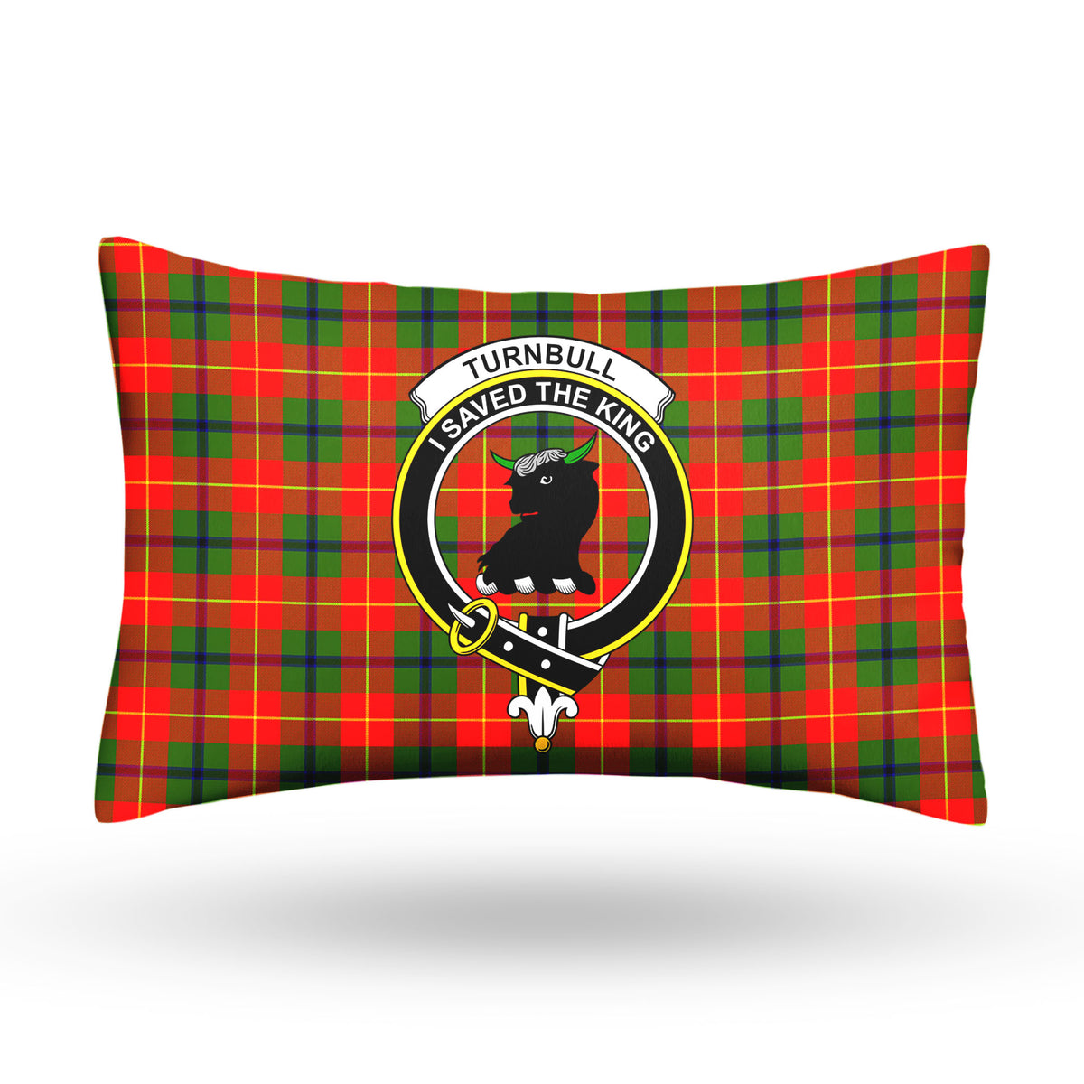 Turnbull Dress Tartan Crest Pillow Cover