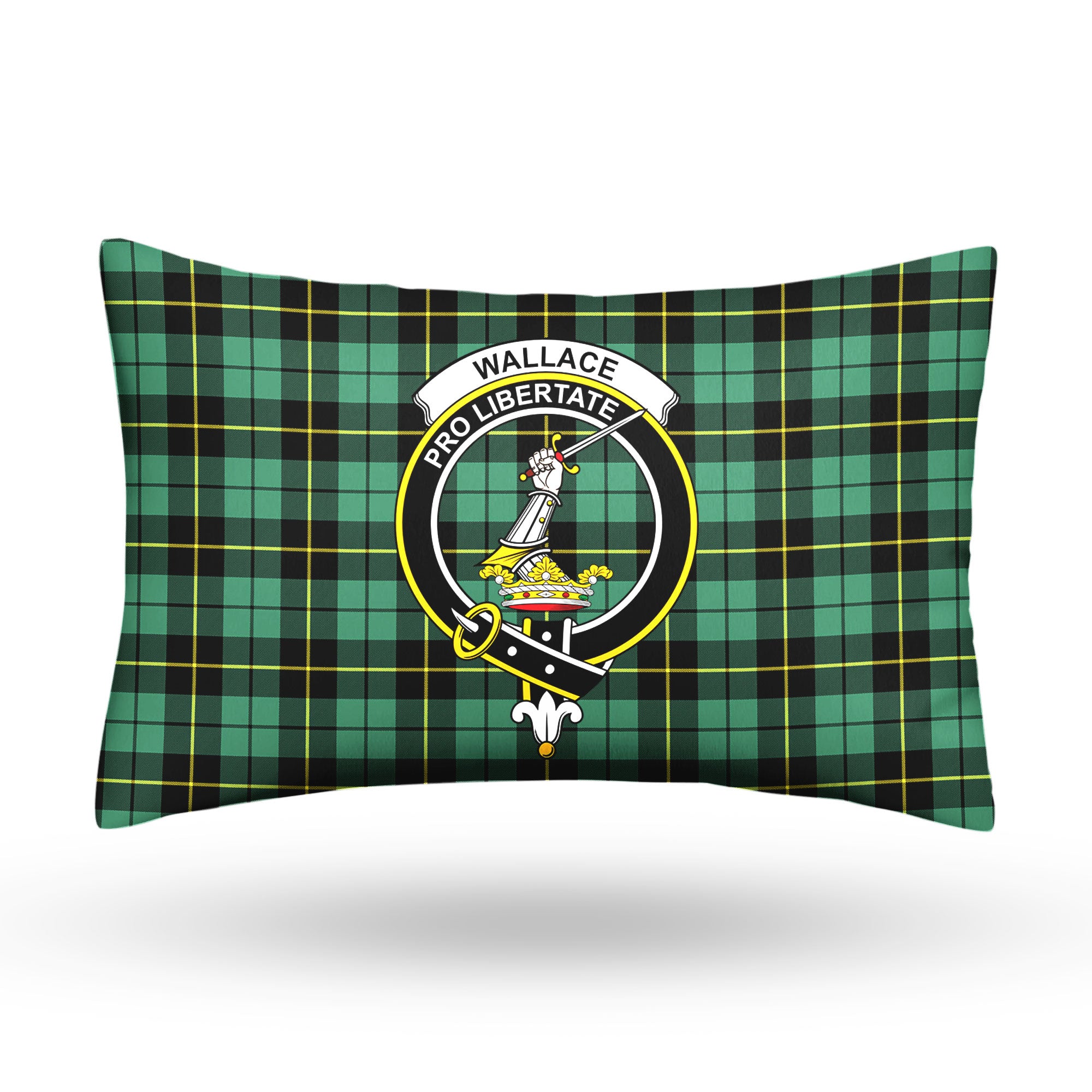 Wallace Hunting Ancient Tartan Crest Pillow Cover