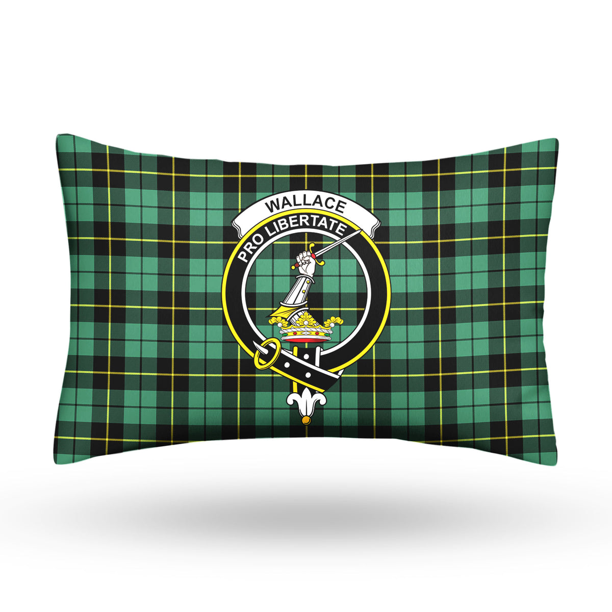 Wallace Hunting Ancient Tartan Crest Pillow Cover