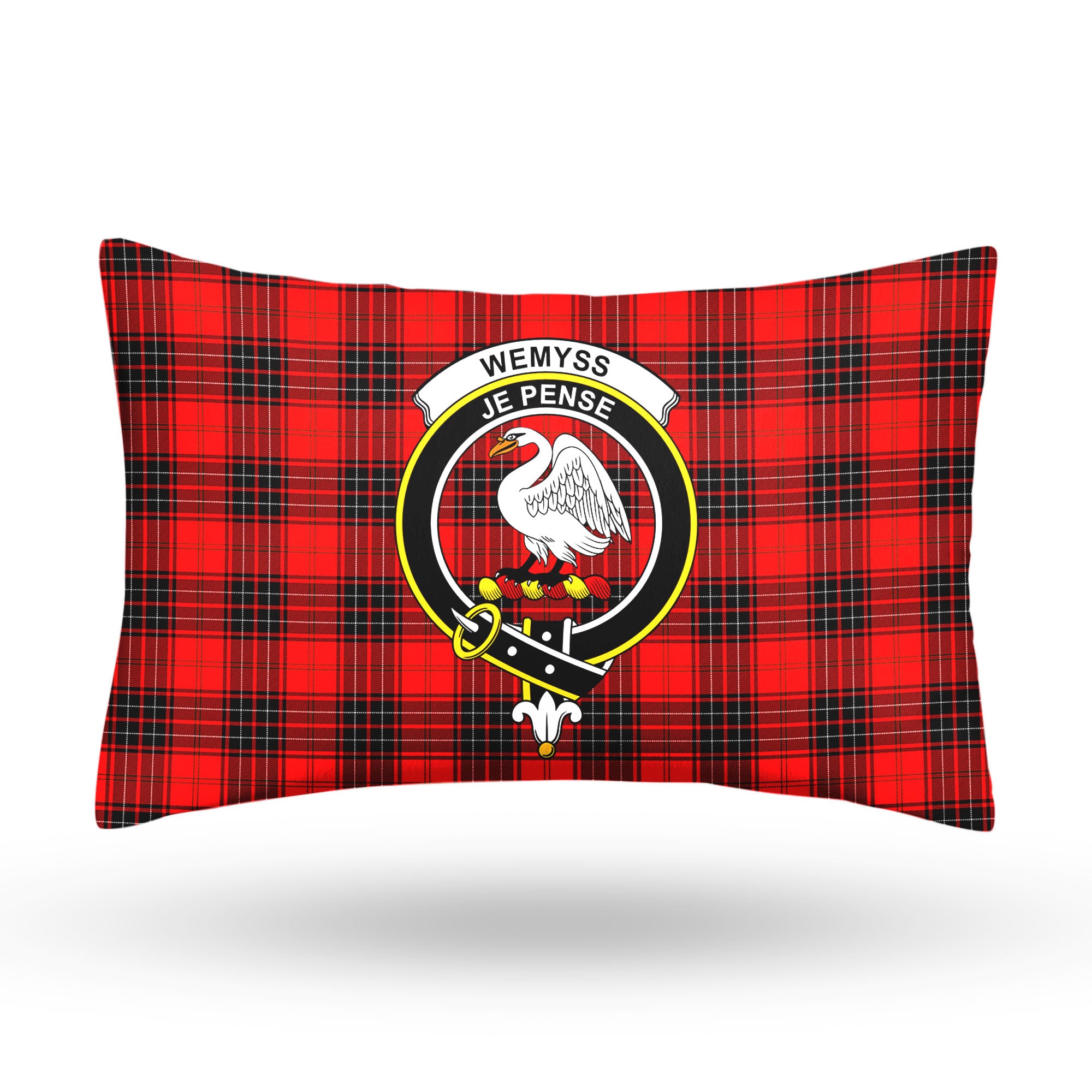 Wemyss Modern Tartan Crest Pillow Cover