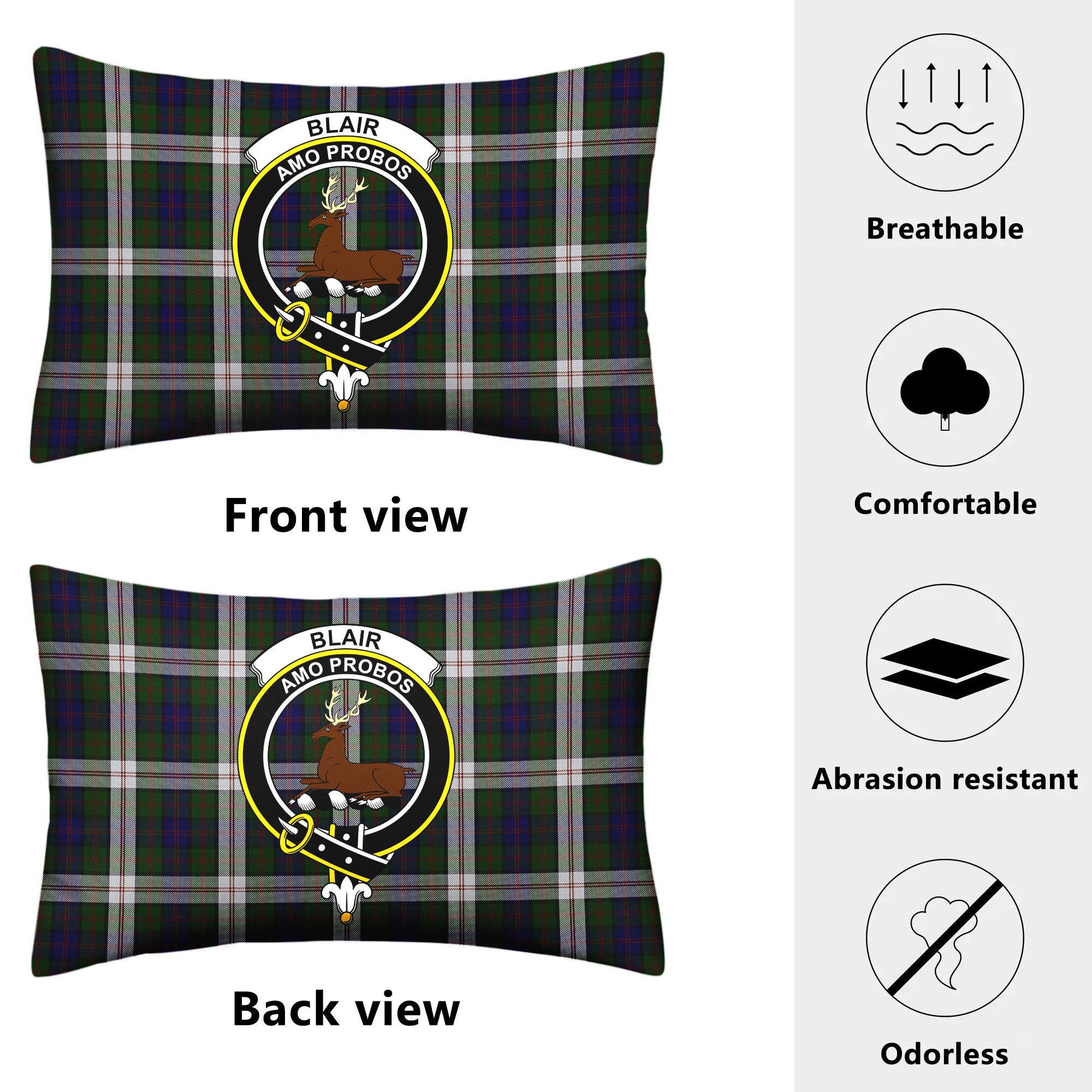 Blair Dress Tartan Crest Pillow Cover