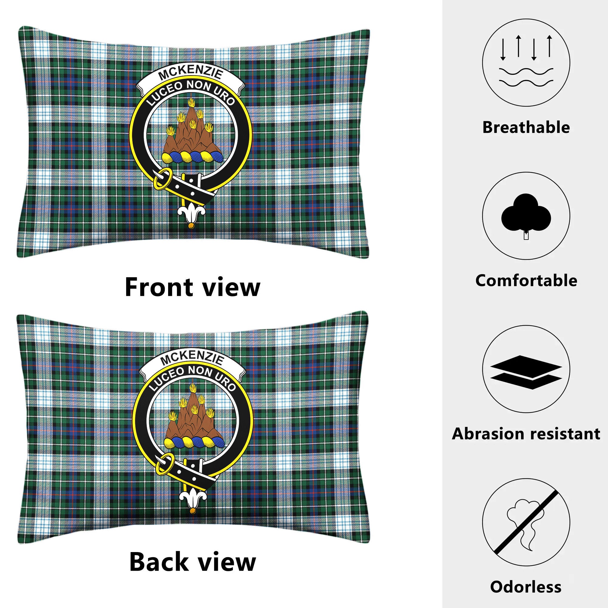 McKenzie Dress Ancient Tartan Crest Pillow Cover