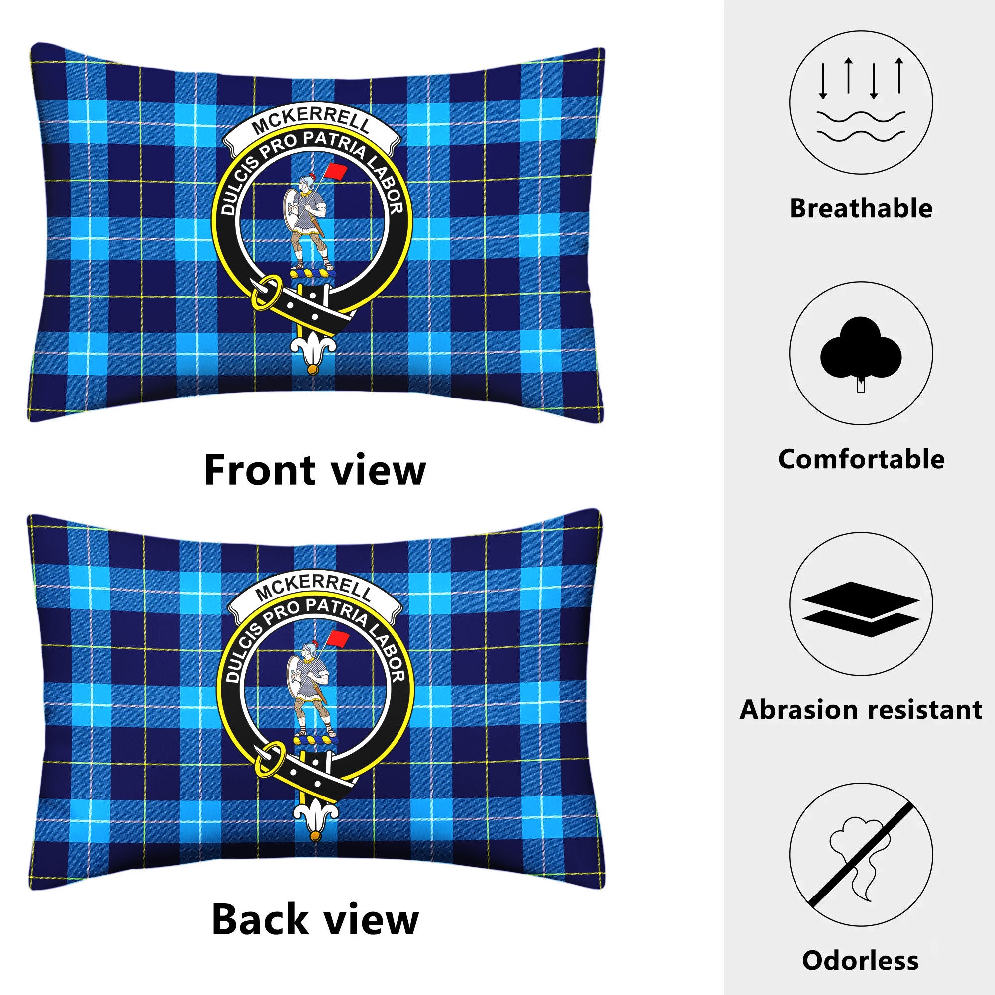 McKerrell Tartan Crest Pillow Cover