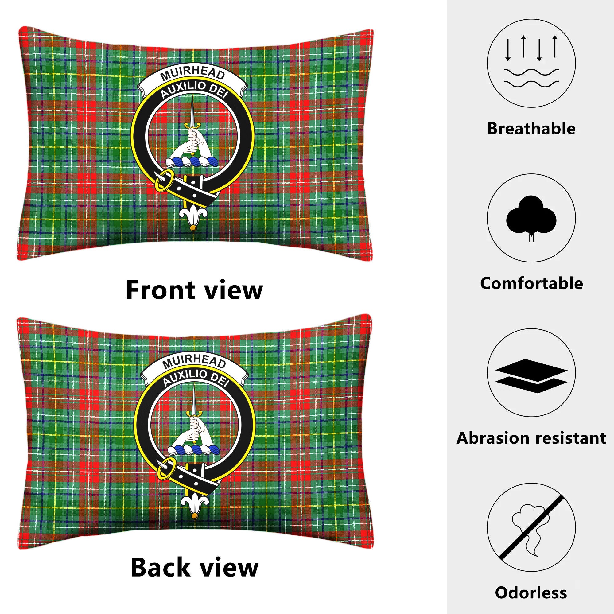 Muirhead Tartan Crest Pillow Cover