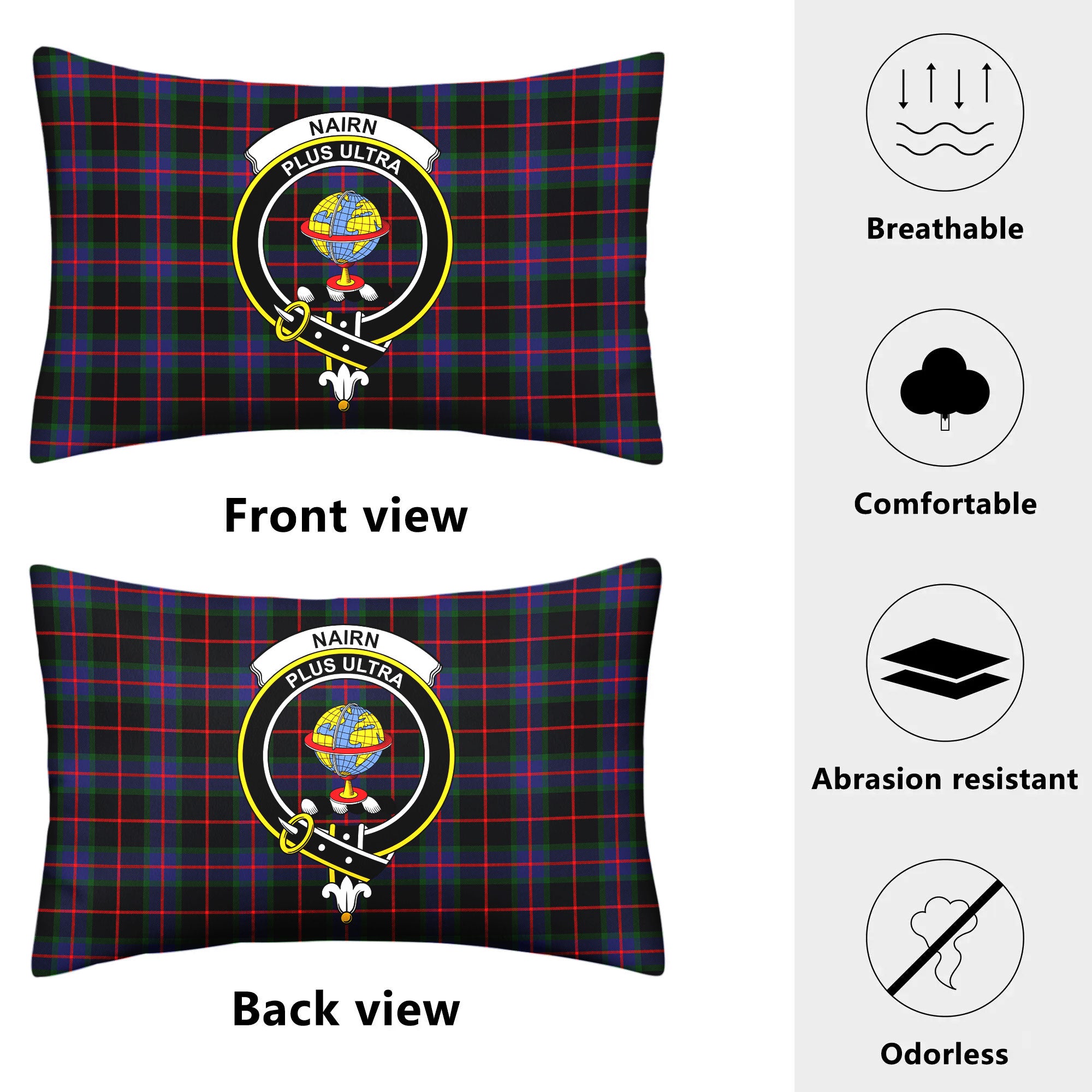 Nairn Tartan Crest Pillow Cover