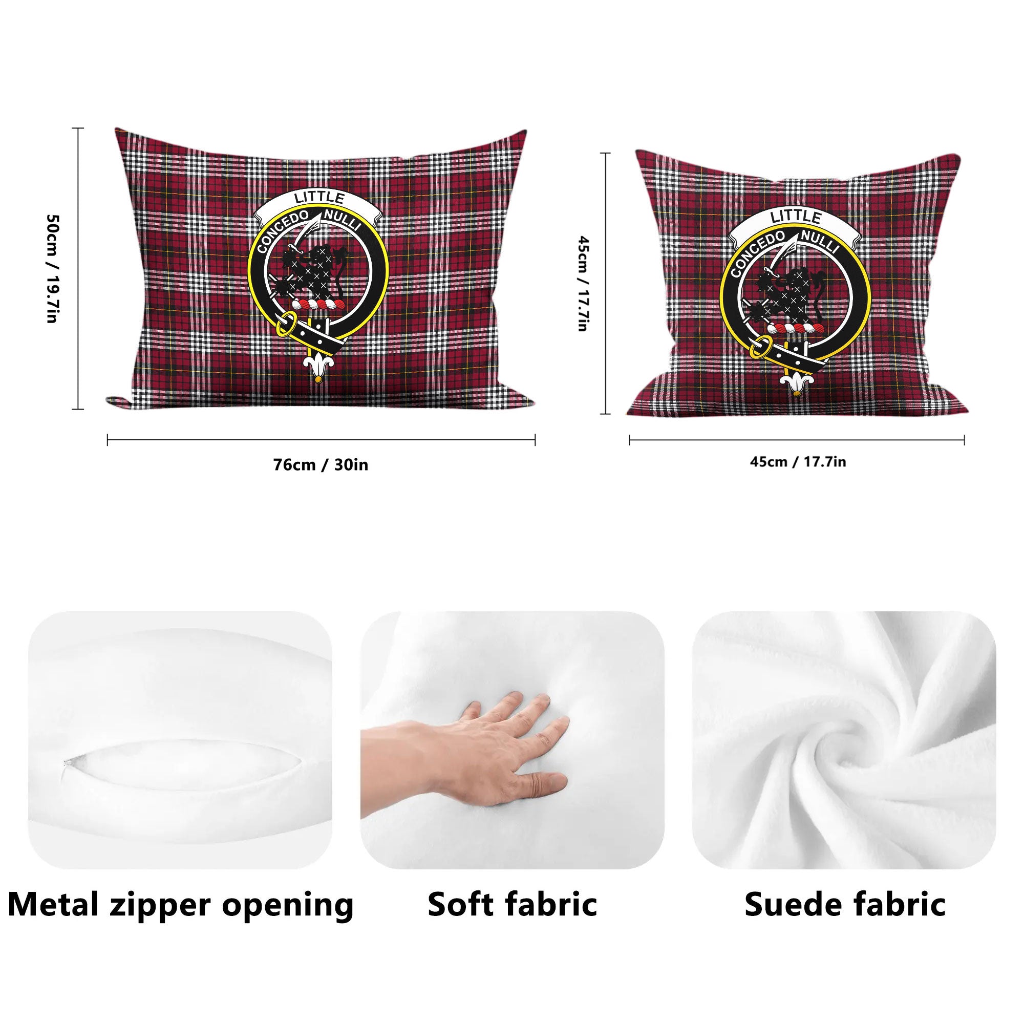 Little Tartan Crest Pillow Cover