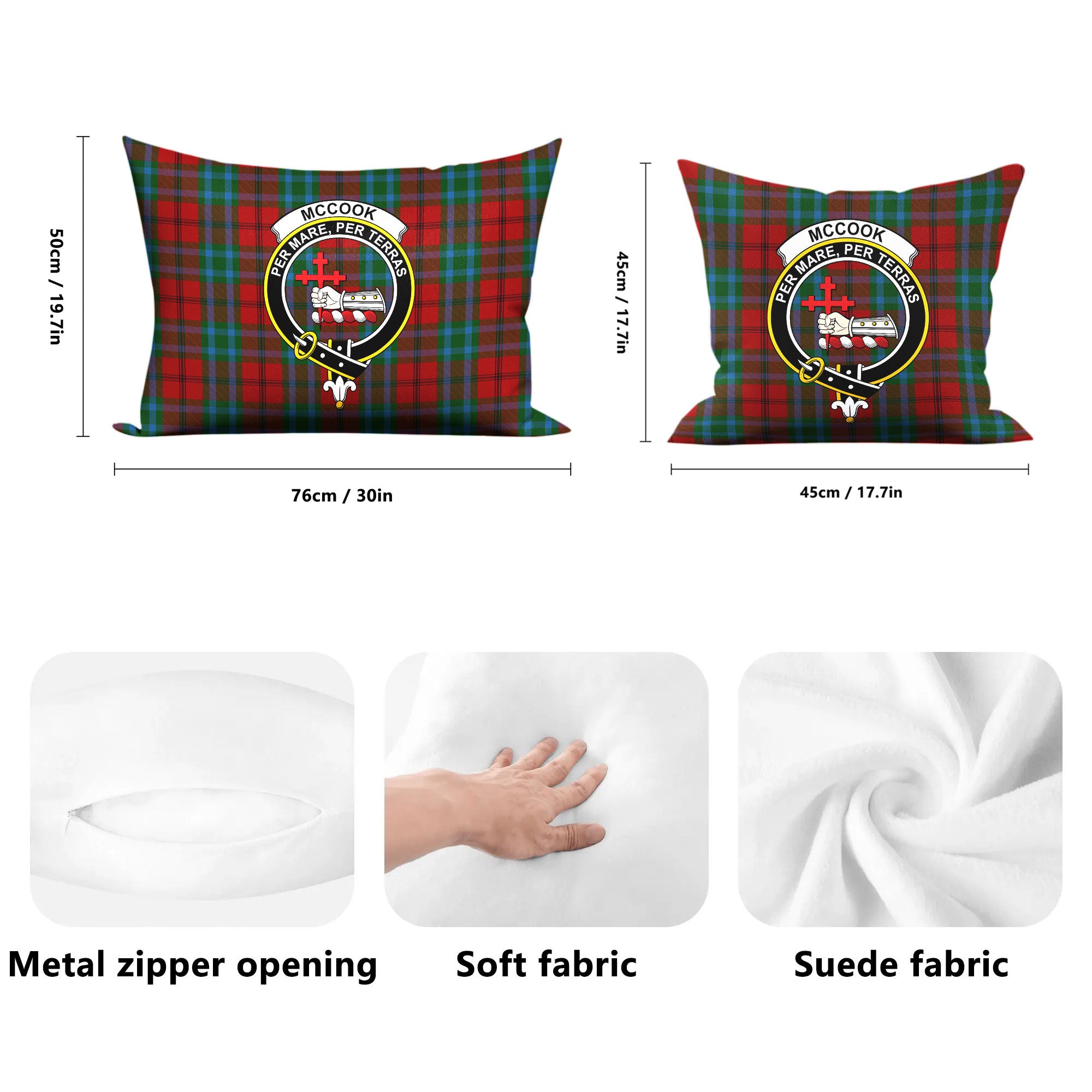 McCook Tartan Crest Pillow Cover