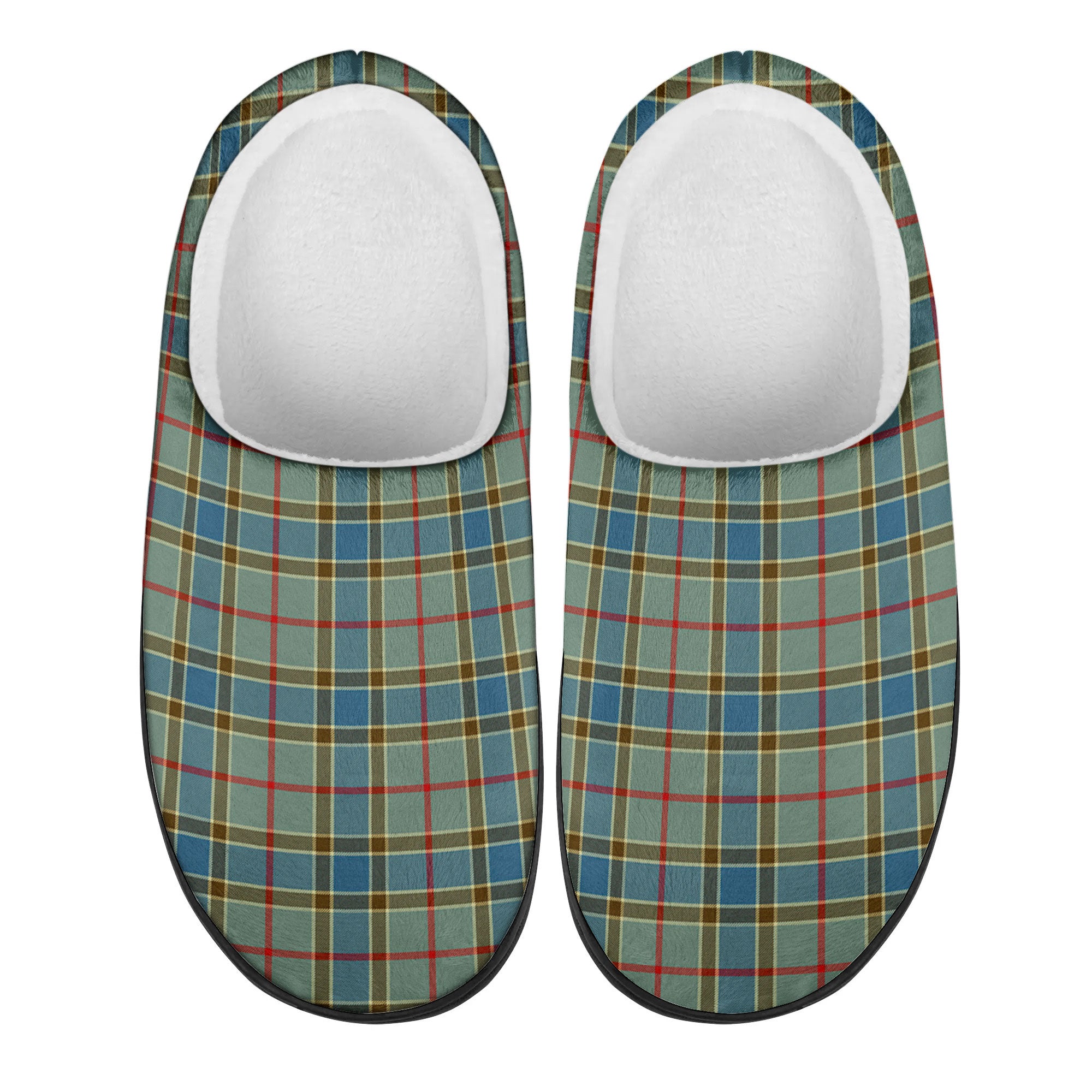 Balfour Blue Tartan Slippers