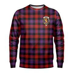 Broun Modern Tartan Crest Sweatshirt