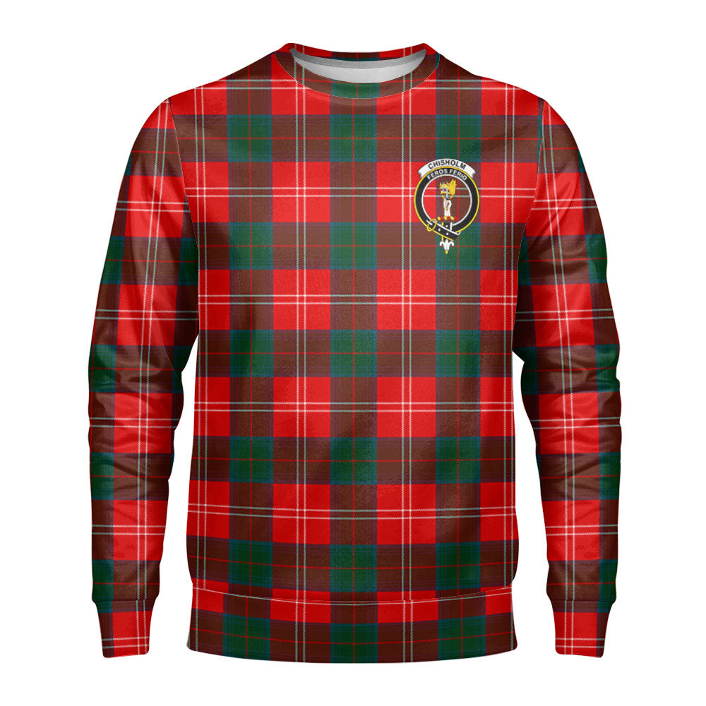 Chisholm Modern Tartan Crest Sweatshirt