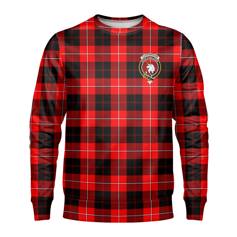 Cunningham Modern Tartan Crest Sweatshirt