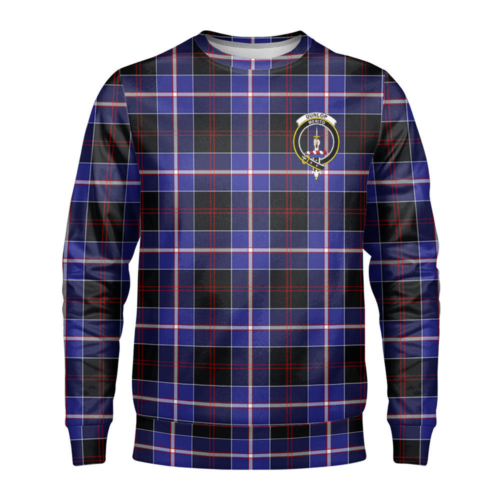 Dunlop Modern Tartan Crest Sweatshirt