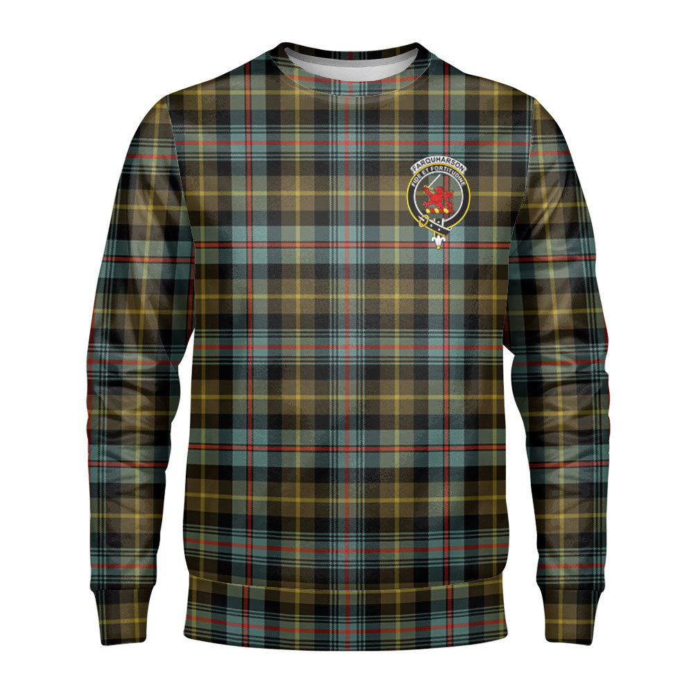 Farquharson Weathered Tartan Crest Sweatshirt