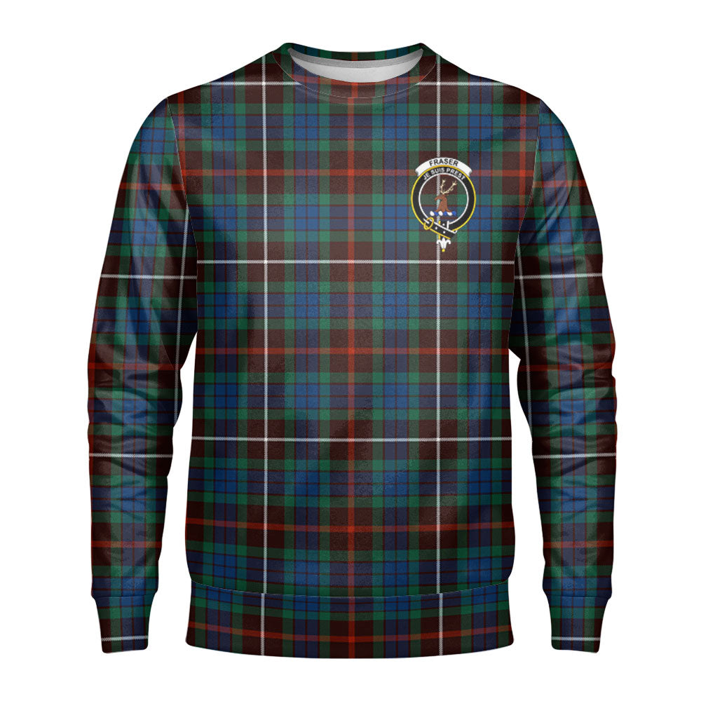 Fraser (of Lovat) Hunting Ancient Tartan Crest Sweatshirt