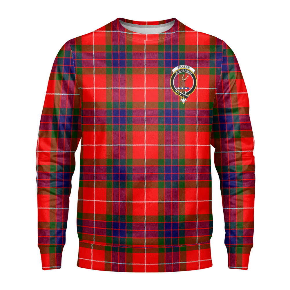 Fraser (of Lovat) Modern Tartan Crest Sweatshirt