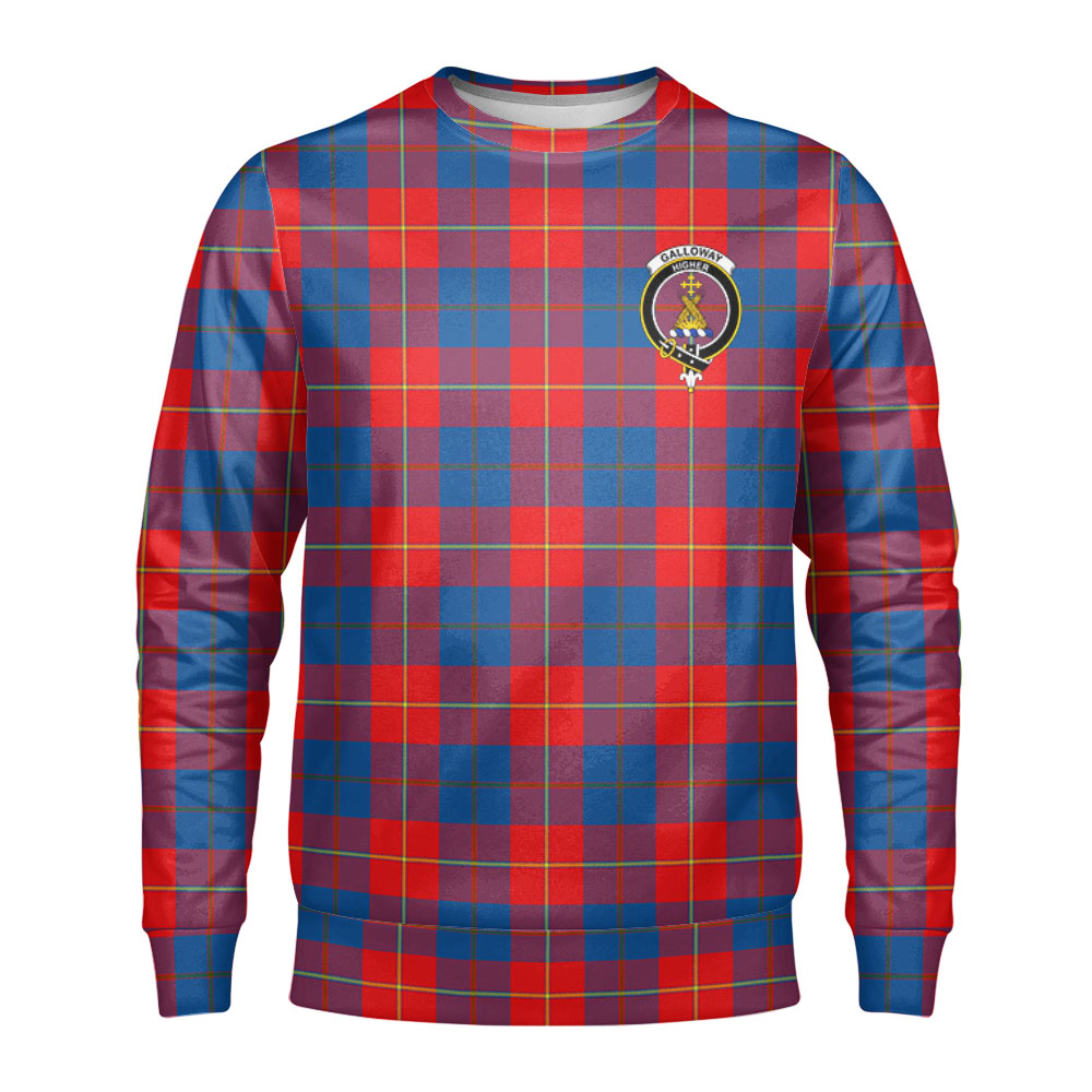 Galloway Red Tartan Crest Sweatshirt