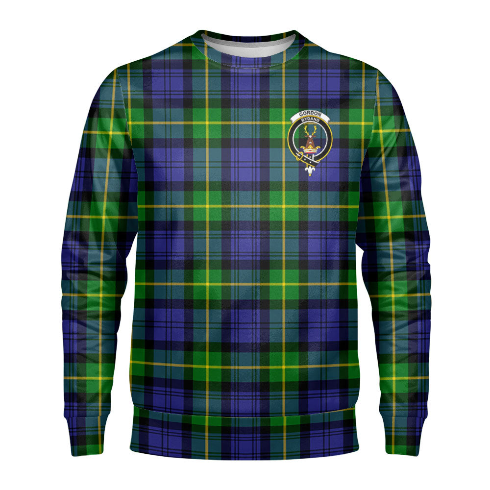 Gordon Modern Tartan Crest Sweatshirt