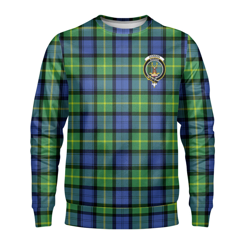 Gordon Old Ancient Tartan Crest Sweatshirt