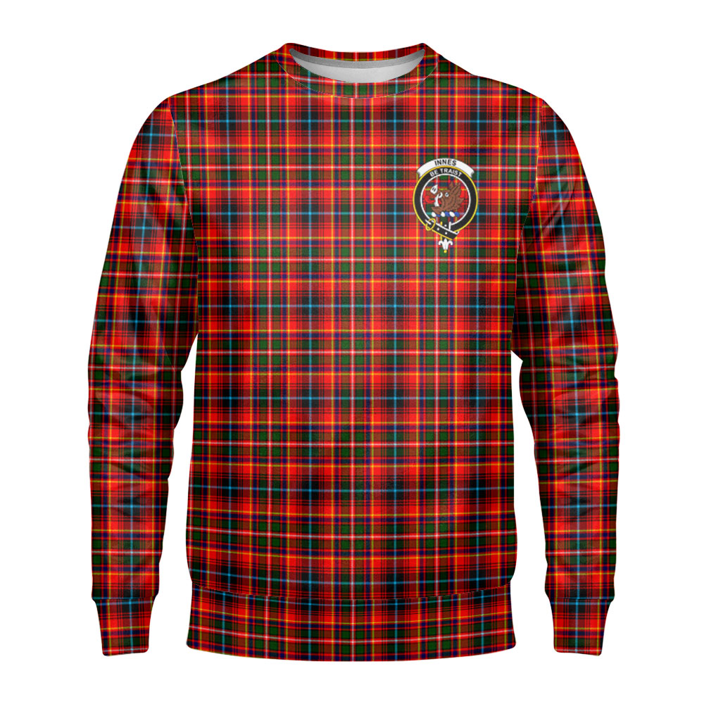 Innes Modern Tartan Crest Sweatshirt