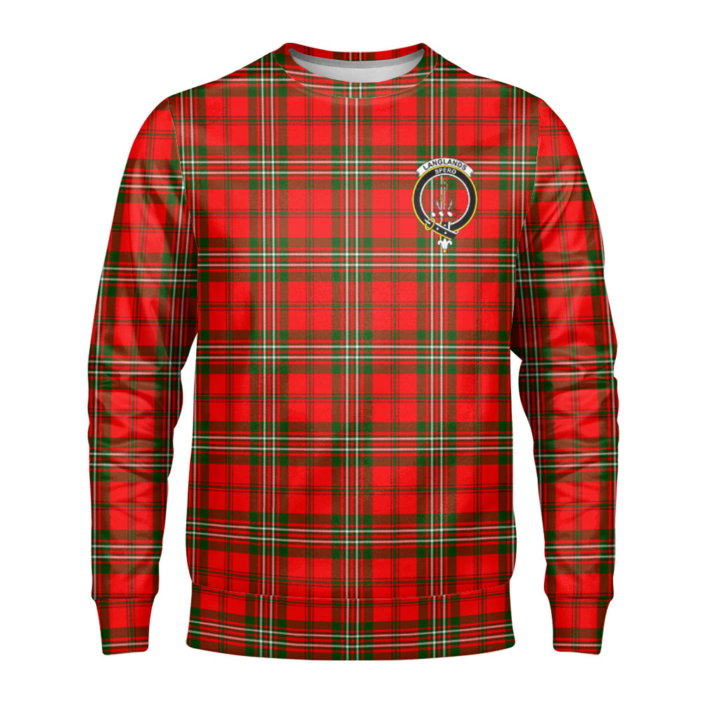 Langlands Tartan Crest Sweatshirt