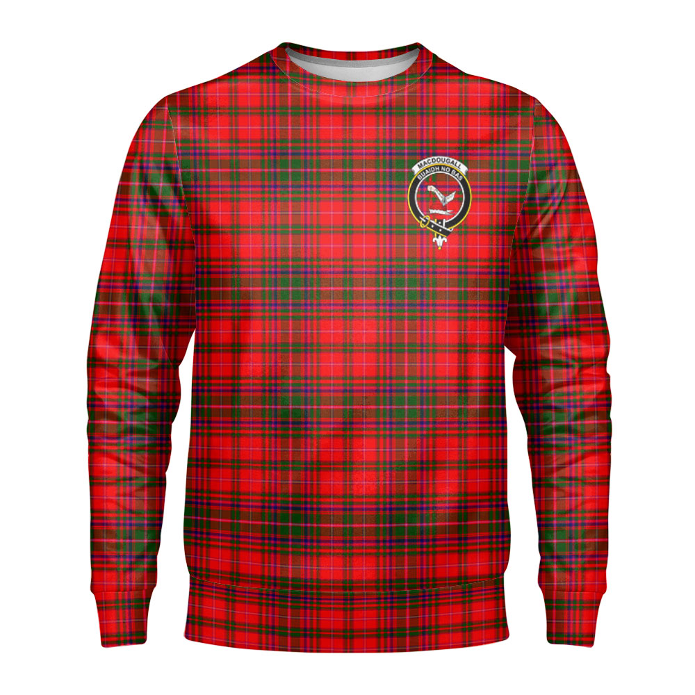 MacDougall Modern Tartan Crest Sweatshirt