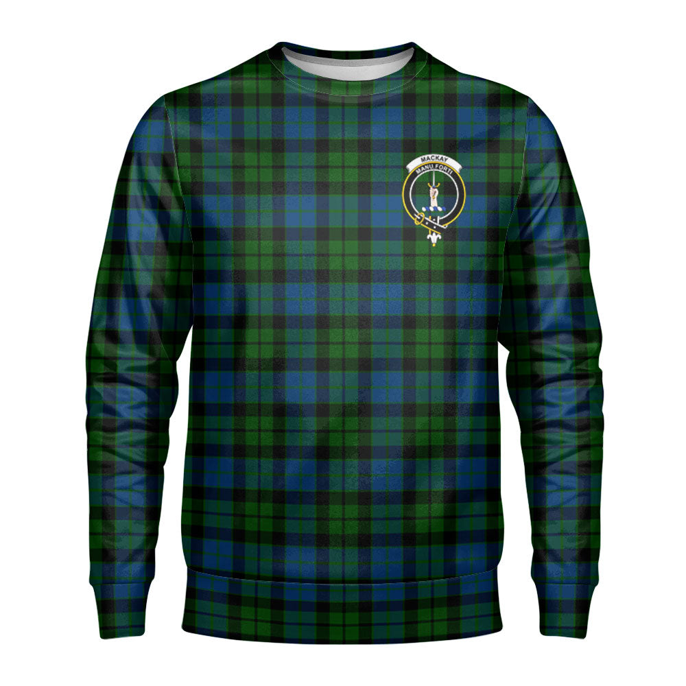 MacKay Modern Tartan Crest Sweatshirt