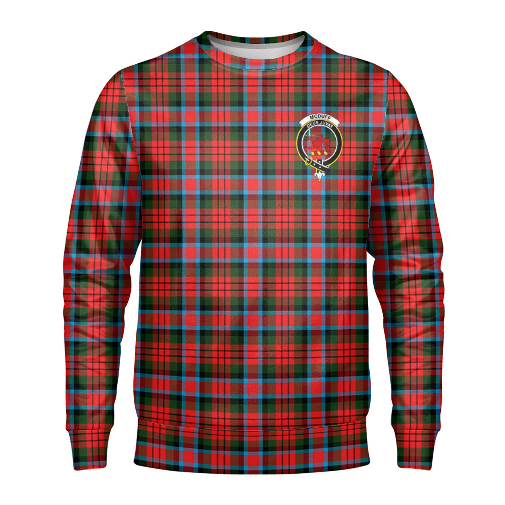 McDuff Modern Tartan Crest Sweatshirt