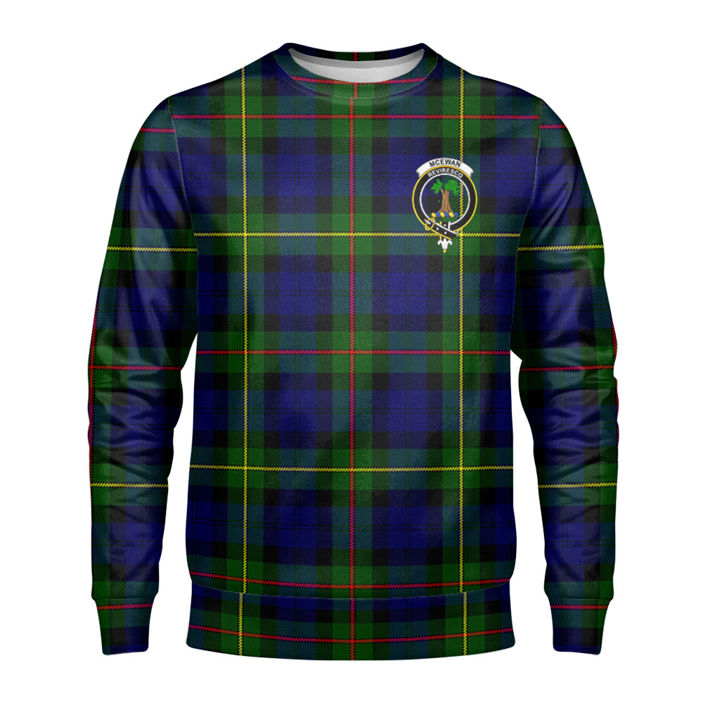 McEwan Modern Tartan Crest Sweatshirt