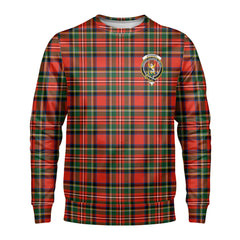 Stewart Royal Modern Tartan Crest Sweatshirt