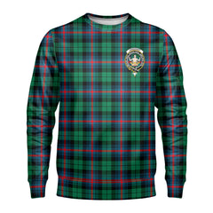 Urquhart Broad Red Ancient Tartan Crest Sweatshirt