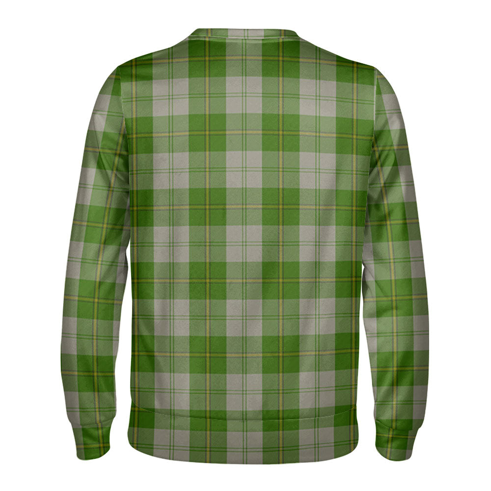 Cunningham Dress Green Dancers Tartan Crest Sweatshirt