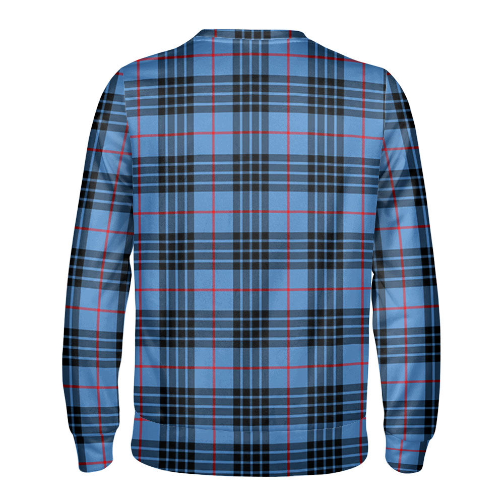 MacKay Blue Tartan Crest Sweatshirt