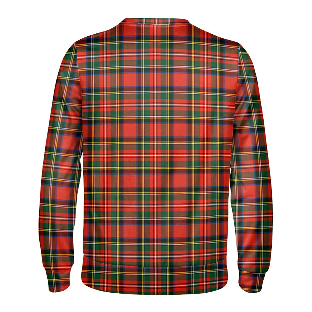 Stewart Royal Modern Tartan Crest Sweatshirt