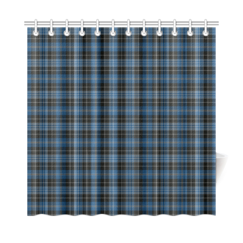 Clergy Blue Tartan Shower Curtain