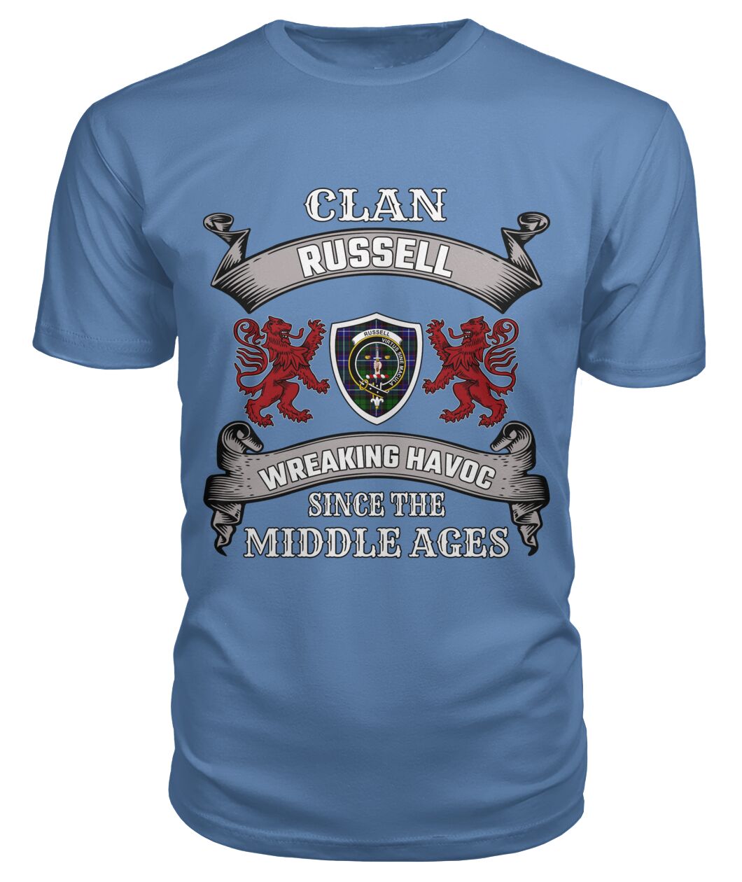 Russell Family Tartan - 2D T-shirt