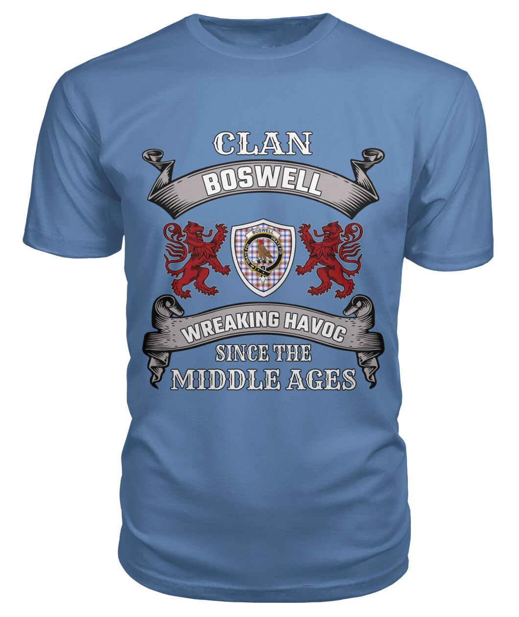 Boswell Family Tartan - 2D T-shirt