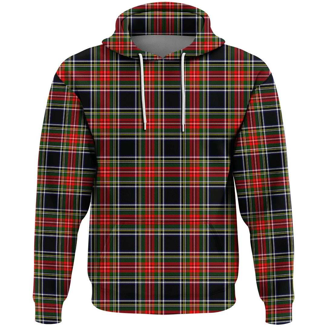 Stewart Black Tartan Hoodie