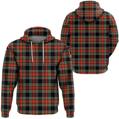 Stewart Black Tartan Hoodie