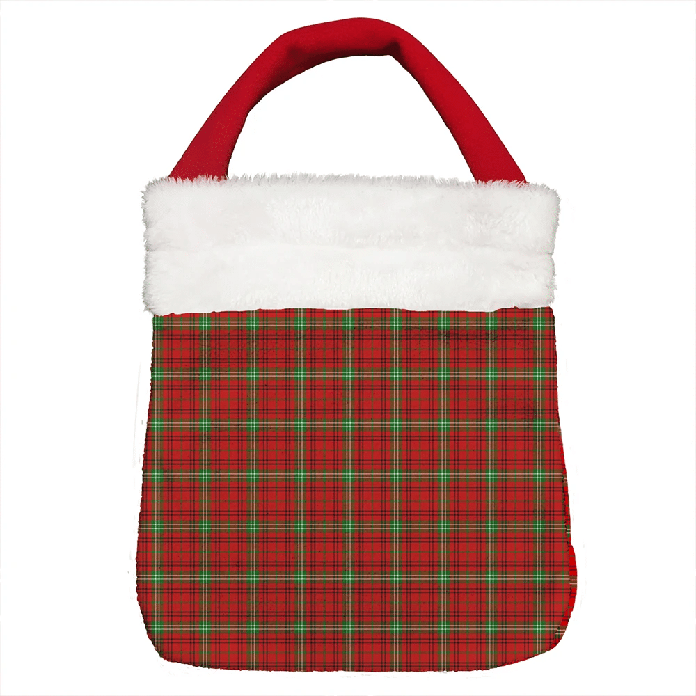 Morrison Red Modern Tartan Christmas Gift Bag