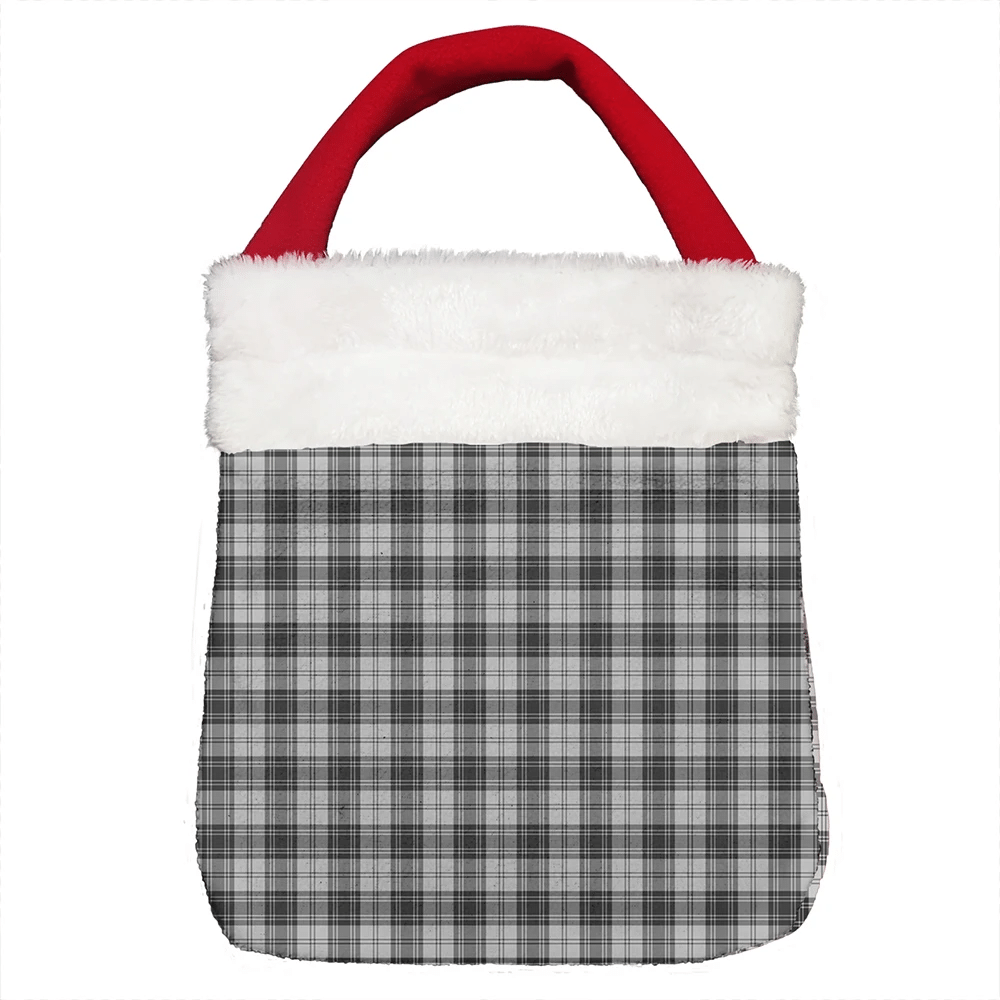 Douglas Grey Modern Tartan Christmas Gift Bag