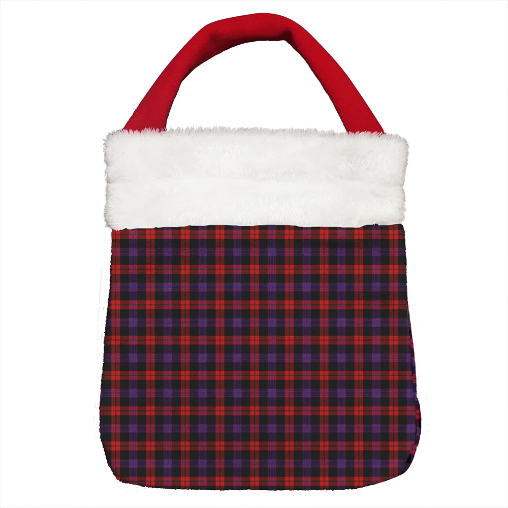 Brown Modern Tartan Christmas Gift Bag